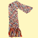 Bassin and Brown Aurelia Chunky Acylica Fringed Scarf  - Multi Coloured