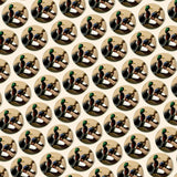 Bassin And Brown Mallard Ducks Cufflinks - Brown, White and Green