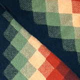 Bassin and Brown Edrich Diamond Wool Scarf - Orange, Yellow, Green and Brown