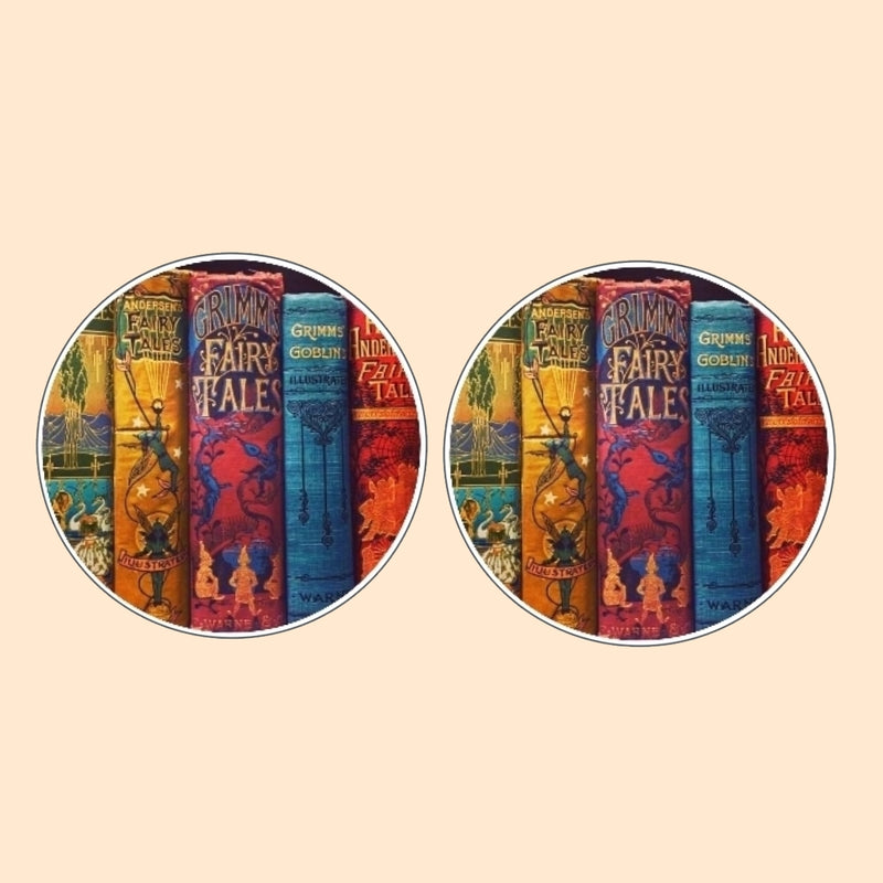 Bassin and Brown Fairy Tale Books Cufflinks - Multi Colour