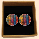 Bassin and Brown Fairy Tale Books Cufflinks - Multi Colour