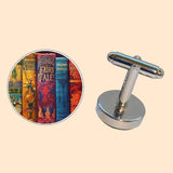 Bassin and Brown Fairy Tale Books Cufflinks - Multi Colour