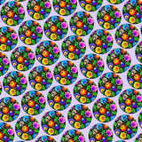 Bassin and Brown Multi-Colour Flower Cufflinks