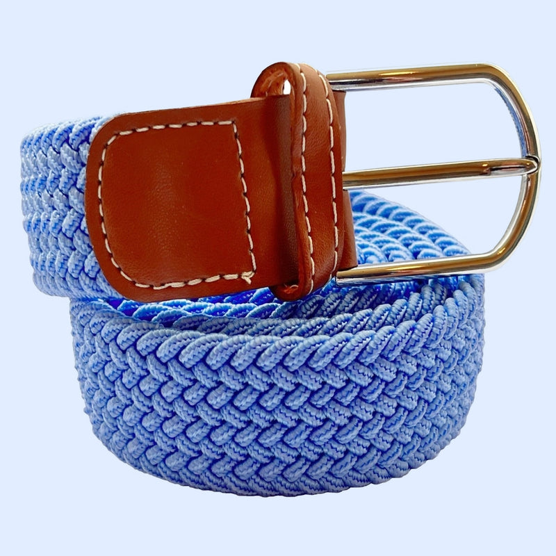 Bassin and Brown Colwick Plain Blue Woven Belt