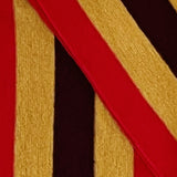 Bassin and Brown Wrathall Stripe Wool Scarf - Gold, Brown and Red