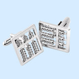 Bassin and Brown Silver Abacus Cufflinks