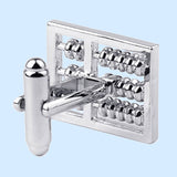 Bassin and Brown Silver Abacus Cufflinks