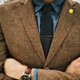 Bassin and Brown Lemon Lapel Pin - Yellow