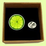 Bassin and Brown Lime Jacket Lapel Pin