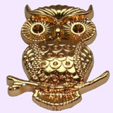 Bassin and Brown Golden Owl - Jacket Lapel Pin
