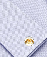 Bassin and Brown Rabbit Cufflinks - Beige and White