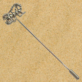 Bassin and Brown Silver Scorpion Jacket Lapel Pin