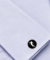 Bassin and Brown Skier Cufflinks - Black/White