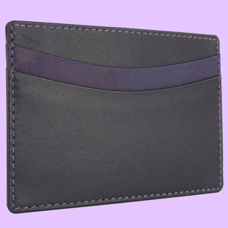 Bassin and Brown Credit Card Holder - Purple and Black