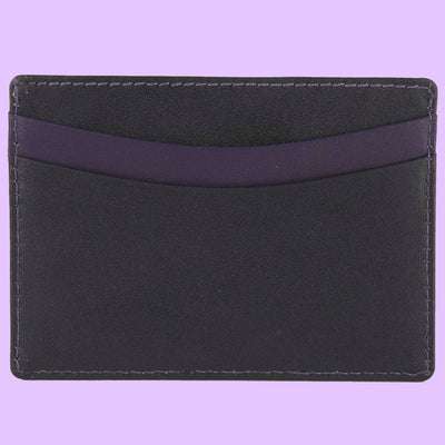 Bassin and Brown Credit Card Holder - Purple and Black