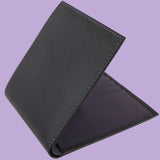 Bassin and Brown Billfold 8 Card Slot Wallet - Black and Purple