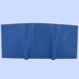 Bassin and Brown Blue/Orange Trifold 10 Card Slot Wallet