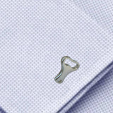 Bassin and Brown Silver Bottle Opener and Cap Cufflinks