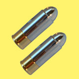 Bassin and Brown Bullet Cufflinks - Silver and Gold