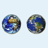 Bassin and Brown Planet Earth Cufflinks - Blue and Green