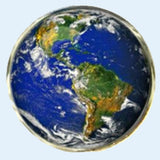 Bassin and Brown Planet Earth Cufflinks - Blue and Green