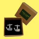Bassin and Brown Golf Putter Cufflinks - Silver