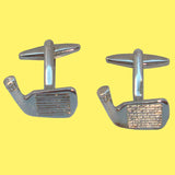 Bassin and Brown Golf Putter Cufflinks - Silver