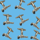 Bassin and Brown Pistol Cufflinks - Silver and Black