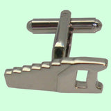 Bassin and Brown Silver Hammer and Saw Cufflinks