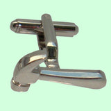 Bassin and Brown Silver Hammer and Saw Cufflinks