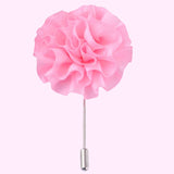 Bassin and Brown Pink Flower Jacket Lapel Pin