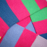 Bassin and Brown Pink Multi Stripe Cotton Socks