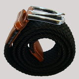 Bassin and Brown Black Woven Belt