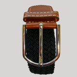 Bassin and Brown Black Woven Belt