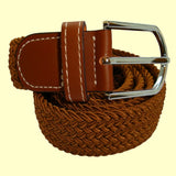 Bassin and Brown Plain Bronze Woven Belt