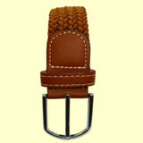Bassin and Brown Plain Bronze Woven Belt