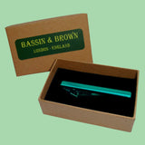 Bassin and Brown Plain Metallic Green - Tie Bar