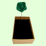Bassin and Brown Rose Green Jacket Lapel Pin
