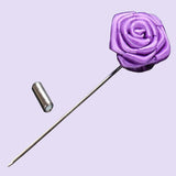 Bassin and Brown Lilac Rose Jacket Lapel Pin