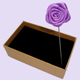 Bassin and Brown Lilac Rose Jacket Lapel Pin