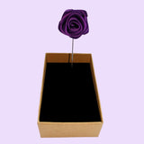 Bassin and Brown Purple Rose Jacket Lapel Pin