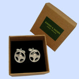 Bassin and Brown Steering Wheel Cufflinks