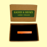 Bassin and Brown Tie Bar - Plain blue