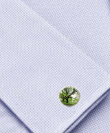 Bassin and Brown Tree Cufflinks - Green and Brown