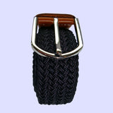 Bassin and Brown Plain Navy Woven Belt