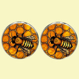 Bassin and Brown - Bee Cufflinks- Black and Yellow