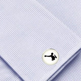 Bassin and Brown - Boxer Cufflinks - White and Black