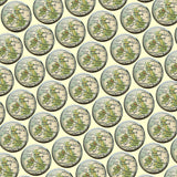 Bassin and Brown British Isles Vintage Map Cufflinks - Green, Yellow and White