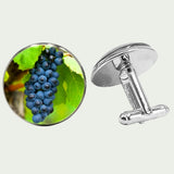 Bunch of Grapes Cufflinks- Green and Blue