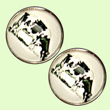 Bassin And Brown -Cow Cufflinks - White and Black